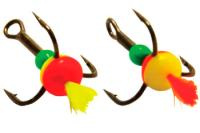 Купить Тройник-капля с красн. хвост./желт. хвост №12 (10шт) арт. ETTSM1210