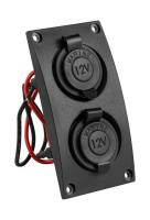 Панель с 2-мя прикуривателями