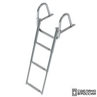 Купить Трап телескопический с поручнем, 3 серых ступени (ширина 350 мм.) арт. 040110GT