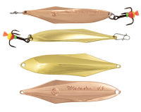 Купить Блесна вертикальная ECOPRO Matador, 45мм, 4г, G/C арт. EPVJLMR45GC