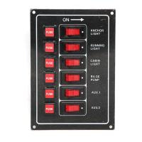 Купить Панель переключателей 6шт вертикальная черная арт. C91316