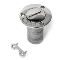 Горловина заливная SUNFINE 38мм прямая с ключом (Gas), нержавеющая сталь