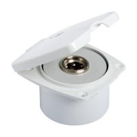 Купить Короб с быстроразъемным штуцером; квадратный; белый арт. 16-441-18