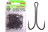 Купить Крючки Saikyo двойн.Long Shank KH-11040  BN №  2/0 (50шт) арт. KH-11040-2/0-50