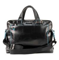 Купить Сумка Piquadro Blue Square, черная, 38,5x27x8,5 см арт. CA3335B2/N