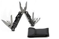 Купить Мультитул Stinger, 105x45 мм, 9 функций, сталь/алюминий, чёрный, в комплекте нейлоновый чехол арт. MT-MQ007-BK