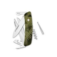 Купить Швейцарский нож SWIZA D07 Camouflage, 95 мм, 12 функций, камо зеленый арт. KNI.0110.2050