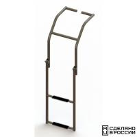 Трап складной для надувных лодок, 2 черных ступени (ширина 325 мм.)