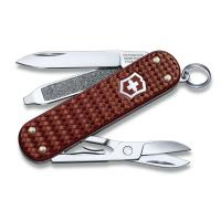 Нож-брелок VICTORINOX Classic SD Precious Alox "Hazel Brown", 58 мм, 5 функций, коричневый