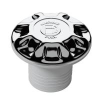 Горловина заливная для бензина под шланг 50 мм, пластик, хром