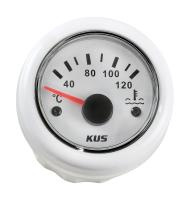 Указатель температуры двигателя 40-120 гр., белый циферблат, белый ободок, д. 52 мм