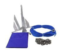 Купить Якорь Дэнфорта 2.7 кг с цепью 1,2 м и веревкой 30 м в сумке арт. A2397BL