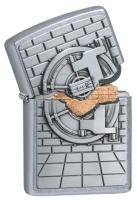 Зажигалка ZIPPO Classic с покрытием Street Chrome™, латунь/сталь, серебристая, матовая, 38x13x57 мм