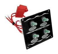 Купить Панель бортового питания 4 переключателя; черная арт. 10537