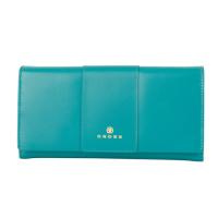 Кошелёк Cross Kelly Wall, кожа наппа, тёмно-бирюзовый, 20x11x2,5 см