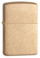 Зажигалка ZIPPO Armor™с покрытием Tumbled Brass, латунь/сталь, золотистая, матовая, 38x13x57 мм