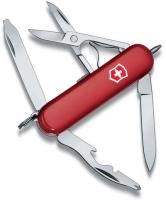 Купить Нож-брелок VICTORINOX Midnight Manager, 58 мм, 10 функций, красный арт. 0.6366