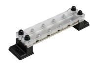 Купить Колодка распределительная электромонтажная с защитной крышкой, 2 планки по 6 контактов арт. MR324DC