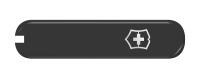 Передняя накладка для ножей VICTORINOX 74 мм, пластиковая, чёрная