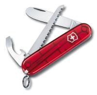 Купить Нож перочинный VICTORINOX My First Victorinox, 84 мм, 9 функций, полупрозрачный красный арт. 0.2373.T
