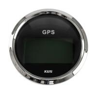 GPS-спидометр электронный; черный циферблат; нержавеющий ободок; выносная антенна; д. 85 мм