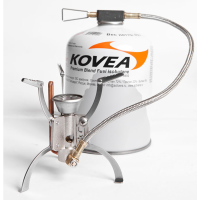 Горелка газовая Kovea Camp-5 Hose Stove ( вес-156 г, пьезоподжиг, расход топлива 146 гр/час)