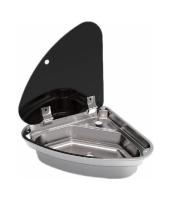 Купить Мойка угловая левая, стеклянная крышка, Marine Rocket арт. MR610LSS