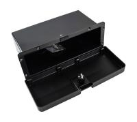 Ящик для мелочей врезной; с замком; черный