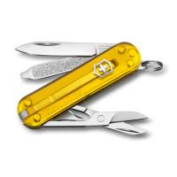 Купить Нож-брелок VICTORINOX Classic SD Colors "Tuscan Sun", 58 мм, 7 функций, полупрозрачный жёлтый арт. 0.6223.T81G