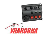 Купить Панель бортового питания 3 переключателя, разъем п (упаковка из 2 шт.) арт. 10027-BK_pkg_2