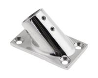 Купить Основание стойки леера (22,2 мм), 45 град, прямоугольное, Marine Rocket арт. S.M0812-22_MR