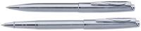 Купить Набор  Pierre Cardin PEN&PEN: ручка шариковая + роллер. Цвет - серебристый. Упаковка Е. арт. PC0917BP/RP