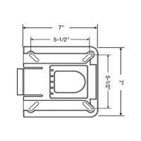 Купить Переходник поворотный с быстросъемной площадкой для сидений, 178х178мм арт. 1100115