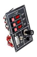 Купить Панель бортового питания 3 переключателя; предохранители; прикуриватель; заряд батарей арт. 10500