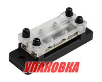 Купить Колодка распределительная электромонтажная с защитной крышкой, 2 планки по 2 контакта (упаковка из 4 шт.) арт. MR332DC_pkg_4