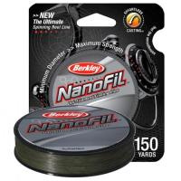 Леска моно. Berkley NanoFil Green, 125m, 0,25mm, зеленый