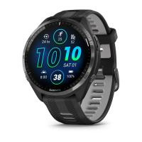 GARMIN FORERUNNER 965, Carbon Grey DLC Titanium Bezel with Black Case/Black Silicone Band 010-02809-10