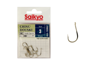 Купить Крючки Saikyo KH-10062 NI CHINU DOUSKI №3 (10 шт.) арт. KH-10062NI3-10
