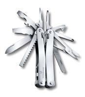 Купить Мультитул VICTORINOX SwissTool Spirit X, 105 мм, 26 функций, в кожаном чехле арт. 3.0224.L