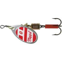 Блесна вращ. Mepps AGLIA White/Red, 0, SILVER