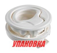 Купить Ручка для люка врезная, утапливаемая, белая (упаковка из 16 шт.) арт. 38-147-00_pkg_16