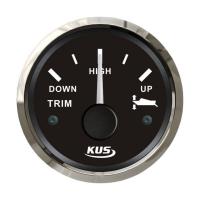 Трим-указатель 190-0 Ом; черный циферблат; нержавеющий ободок; д. 52 мм