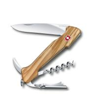 Нож перочинный VICTORINOX Wine Master, 130 мм, 6 функций, с фиксатором, рукоять из оливкового дерева