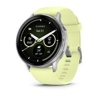 GARMIN VENU 4 – 45 mm Silver with Citron Silicone band 010-03014-02