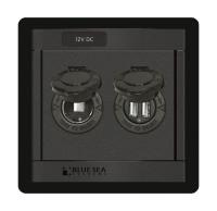 Панель с двойным USB-разъемом 5В 2.1А и прикуривателем