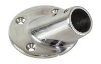 Основание стойки леера 7/8" (22 мм); 45 град; круглое
