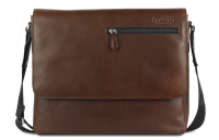 Купить Сумка через плечо Mano Don Valentino, натуральная кожа в коричневом цвете, 36,5х30х8 см арт. M191940339