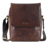 Купить Сумка через плечо Mano Don Leon, натуральная кожа в коричневом цвете, 20х25х8 см арт. M191920641