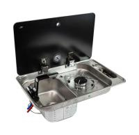 Купить Плита газовая с мойкой, стеклянная крышка арт. 50-805-05