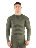 Футболка мужская Apol/ дл. рукав/ синтетика/ зеленый/ S-M, Apol6262SM